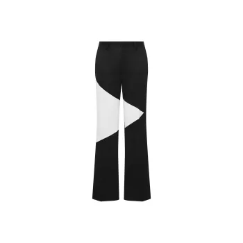 MOSCHINO Two tone Straight leg Trousers
