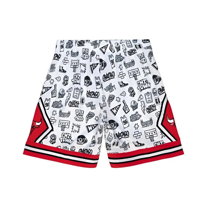 Mitchell Ness Basketball Shorts Men White-0