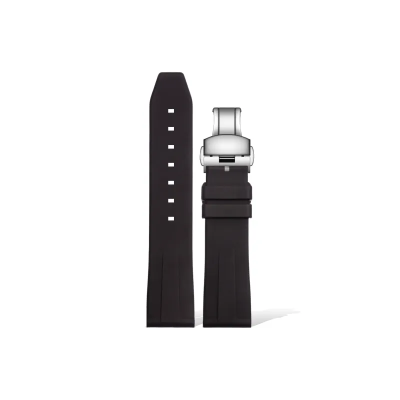 Yuloran Watch Band Tissot, Longines, Omega Compatibility Fluoroelastomer Material-12