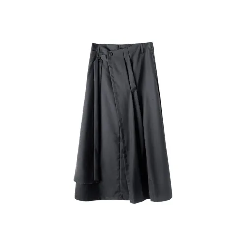 HUANXIANGZHE Skirt Unisex Black
