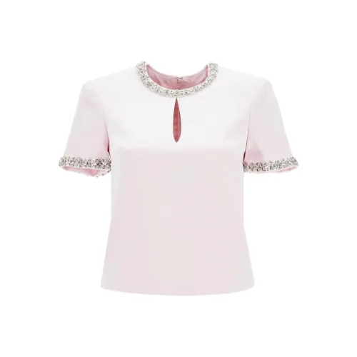 Self portrait Embellished Satin Top