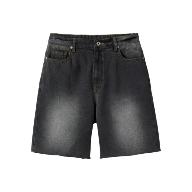 COOR Denim Shorts Unisex Black-0