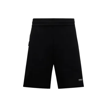 Moncler Logo Detailed Knee High Shorts