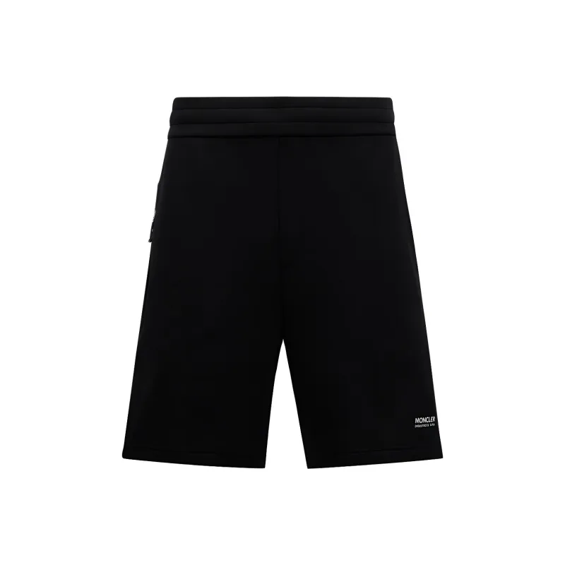 Moncler Logo Detailed Knee High Shorts-0