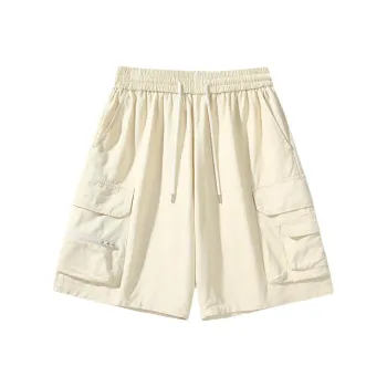 HCHUICHENG Cargo Shorts Unisex Khaki