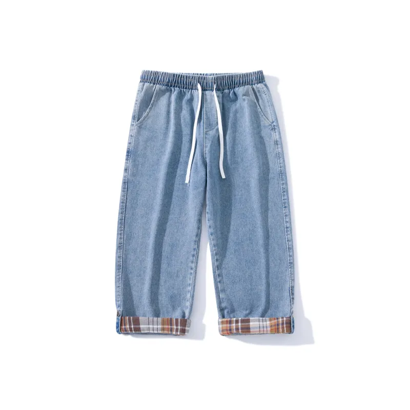 ZMHT Denim Shorts Unisex Light Blue-0