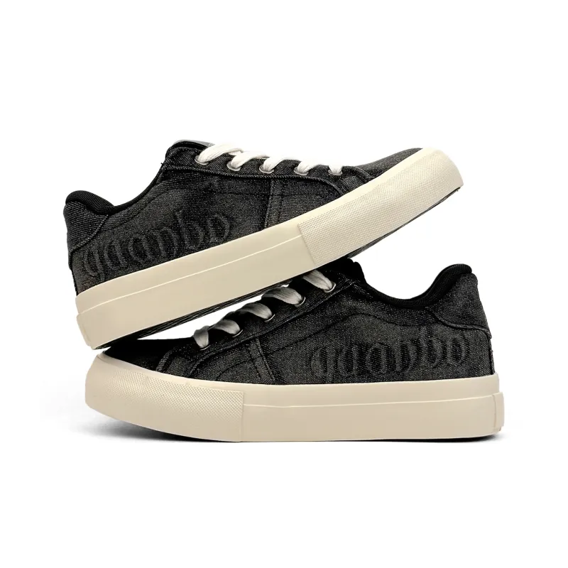 Mengsai Cushioning, Wear Resistant Low Top Skateboard Shoes Men's Beige Black-4