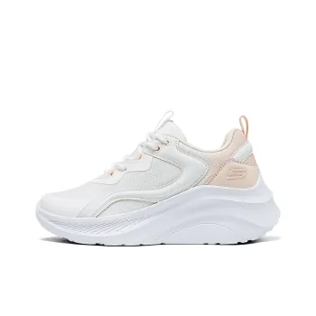 Skechers Bob's Anti Slip Wear Resistant Low Top Casual Shoes Women's White Pink