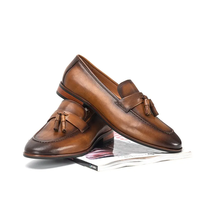 Devanro Loafers Men Black-3