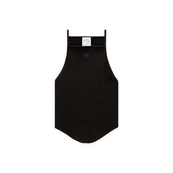 COURREGES Holistic Rib Knit Tank Top
