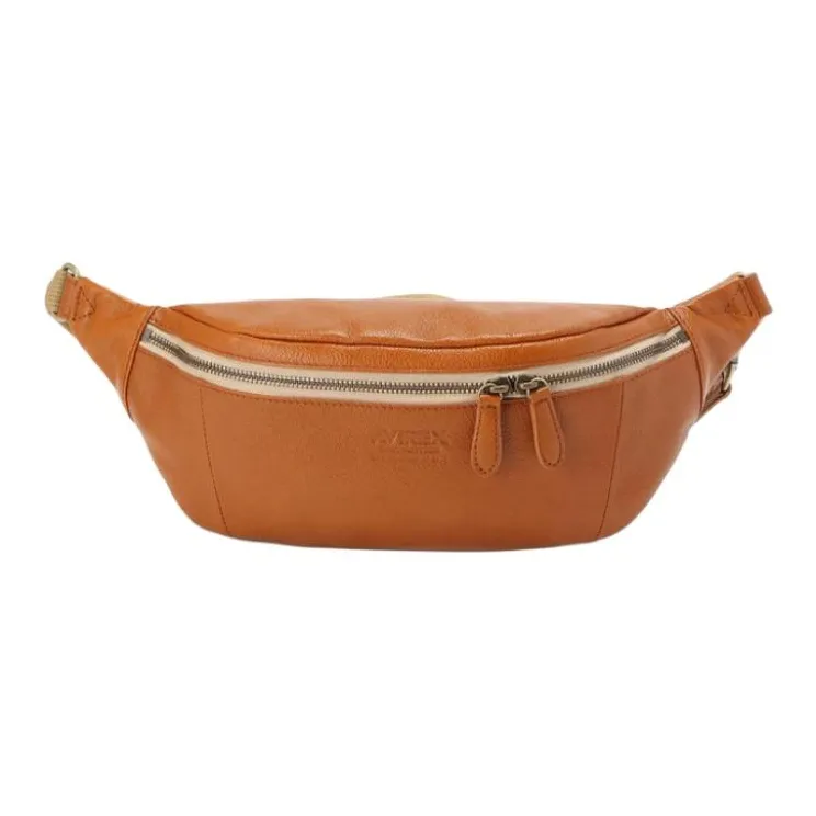 AVIREX Leather Fanny Pack Regular Men's Camel-0