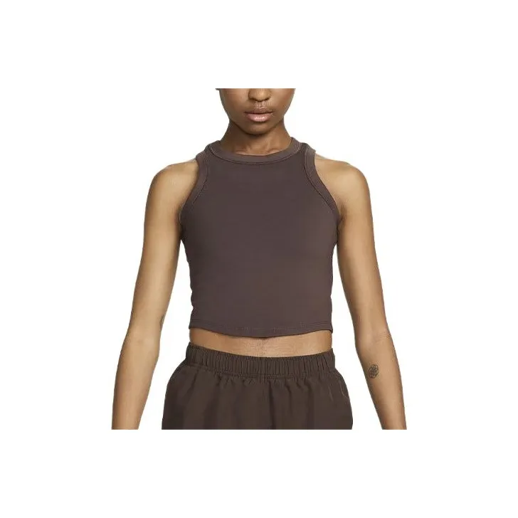 Nike One Fitted Women's Dri-FIT Cropped Tank Top-0