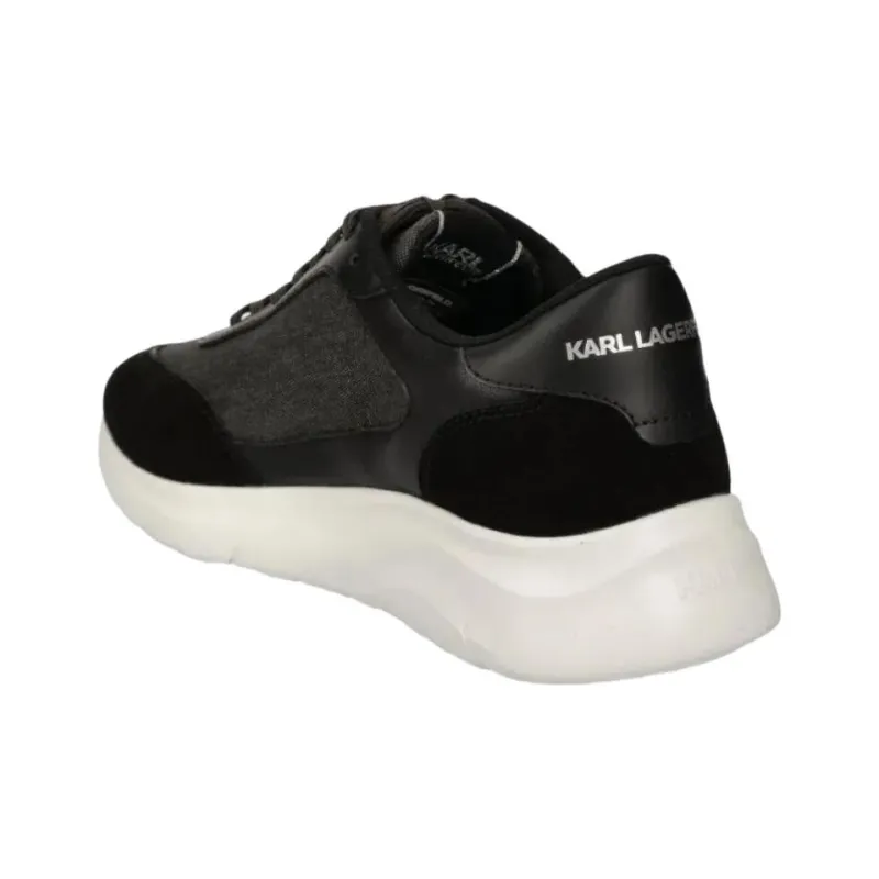 KARL LAGERFELD Serger Low Top Casual Shoes Men's Black-2