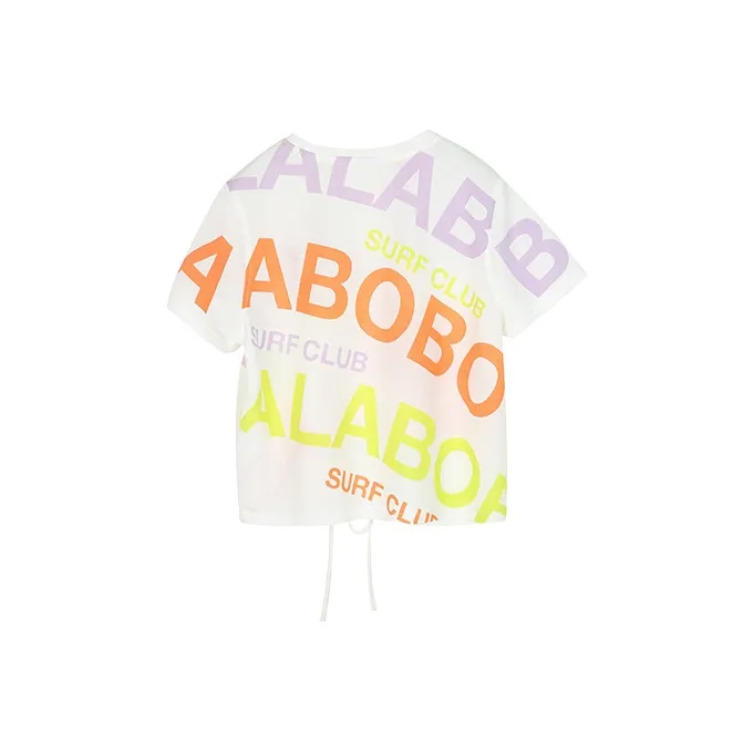 LALABOBO Straight T-Shirt Women's Ecru-0