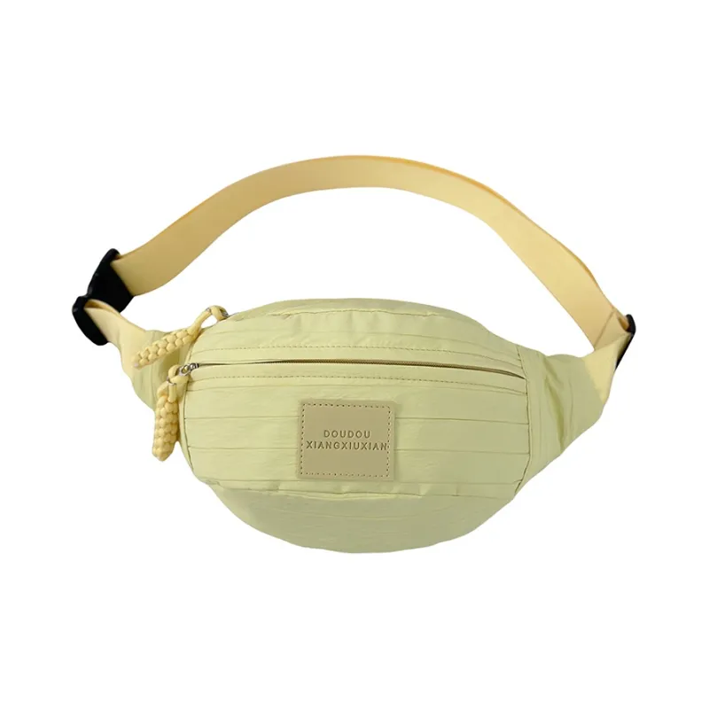 GOBLIN SHARKS 1759 Nylon Sling Bag Trumpets Unisex White/Pink/Yellow/Khaki-11