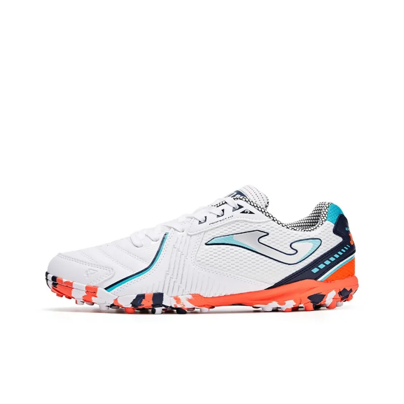 Joma TF Rubber Broken Studs Artificial Ground Soccer Shoes Men's White Orange-0
