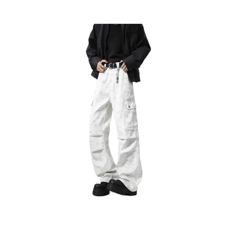QOTRIOCK Casual Pants Men's Dusty White-0