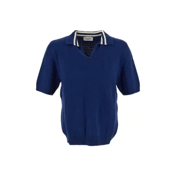 LANEUS Knitted Polo Shirt