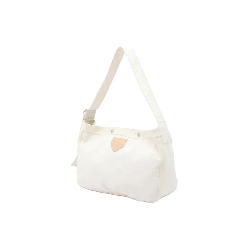 Schott N.Y.C. 100% Cotton Crossbody Bag, Shoulder Bag Men's White-1