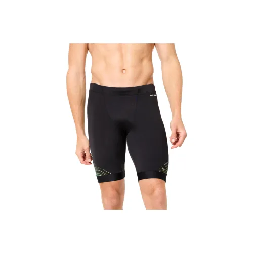 DECATHLON JAMMER 500 Swimming Shorts Men's Smoked Black/Light Lemon