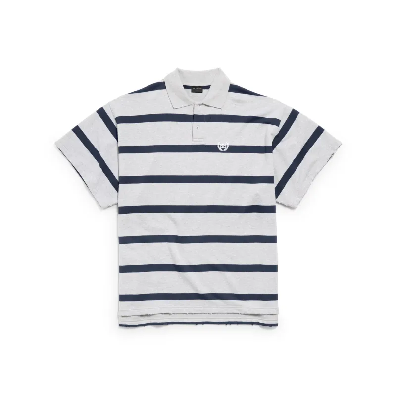 Balenciaga Polo Shirt Loose Fit Men's Gray-0