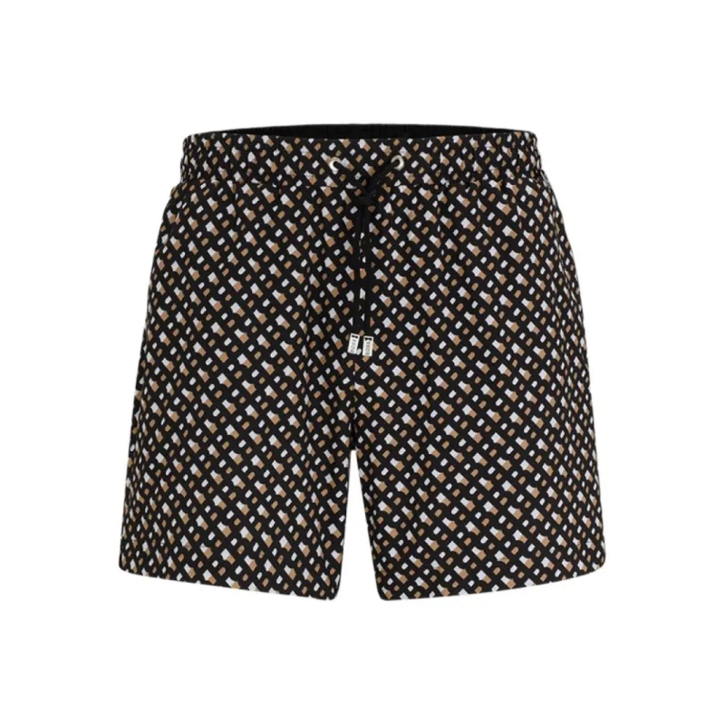 HUGO BOSS Logo jacquard Swim Shorts-0