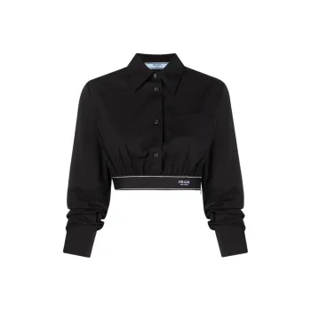 PRADA SS22 Crop Top Women's Black