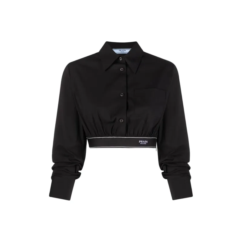 PRADA SS22 Crop Top Women's Black-0