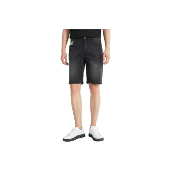 LESS IS MORE Denim Shorts Men's Black 24XST10101