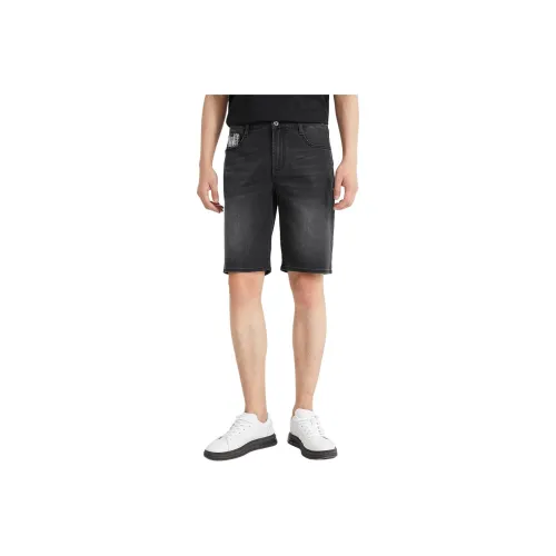 LESS IS MORE Denim Shorts Men's Black 24XST10101