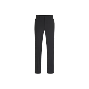 HUGO BOSS Formal Trousers In A Wool Blend Casual Pants Men's Gray