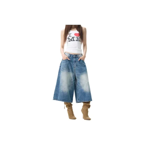 WLNEXT Loose Fit Jeans With A Cool And Stylish Premium Feel, Capri Pants, Luxury Streetwear Pants Unisex