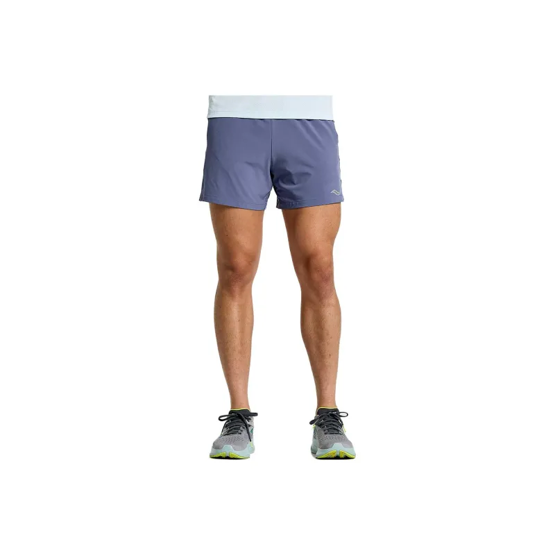 Saucony Outpace Casual Shorts Men Purple-0