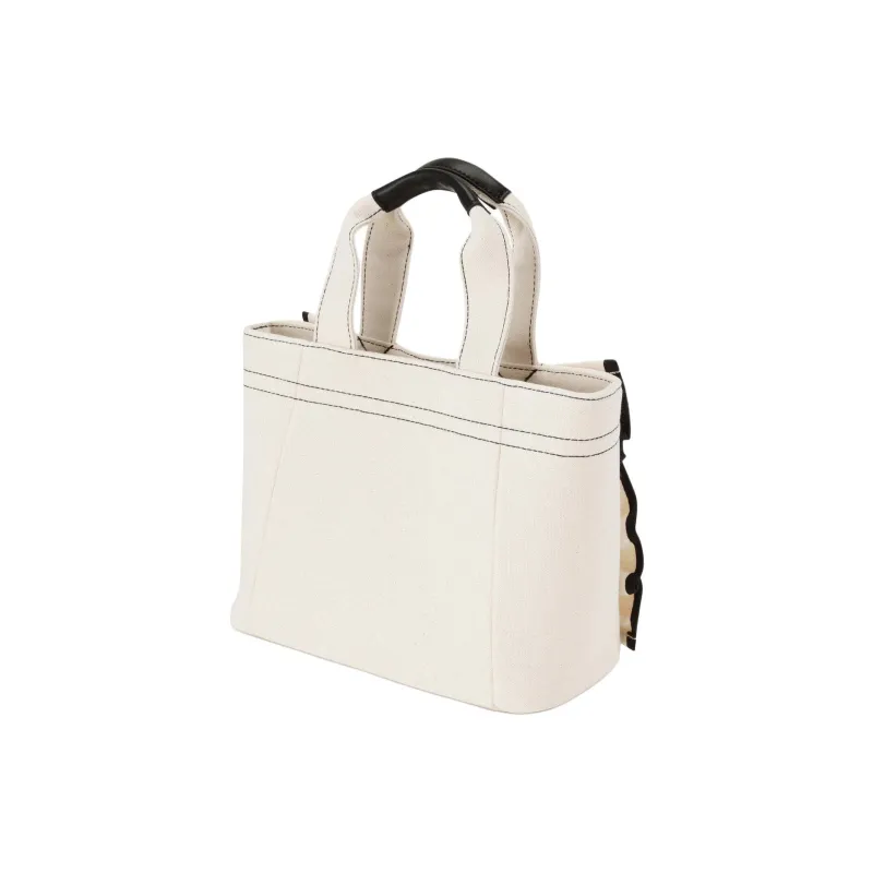 JILL STUART Magnetic Closure Tote Bag, Shopping Bag, Handbag Small Size Women's White-1