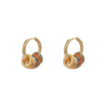 Vegetarian Copper, Silver Plated Needle Earrings Women's