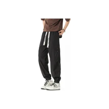 FAKE VINTAGE Casual Pants Unisex Black