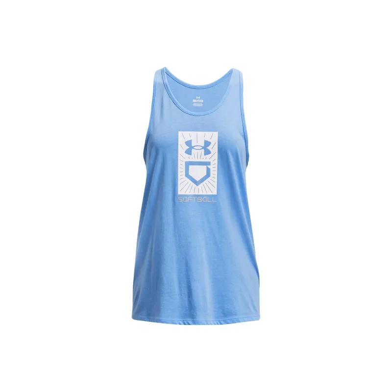Under Armour Plate Tank Tops Women's Blue-0