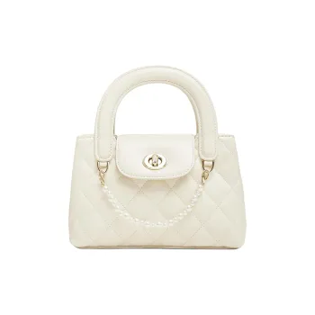 Teenmix Artificial Leather One Shoulder Handbag Women's White