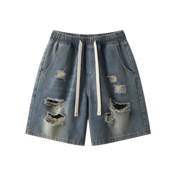 KEIRANDUN Denim Shorts Unisex