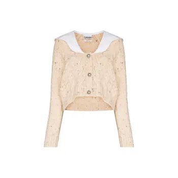 GANNI Loose Fit Sweater Women's Beige