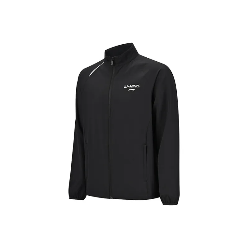 LiNing Trench Coat Unisex Black-1