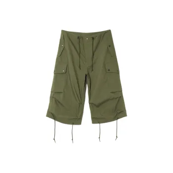 Needles SS25 Cargo Shorts Unisex Olive