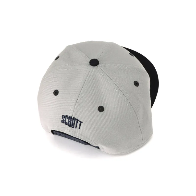 Schott N.Y.C. Polyester Baseball Caps Men's Gray-3