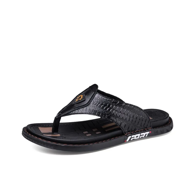 Shiozawa Rubber Sole Stitching Slip Resistant Quick Dry Flip Flops Men's-1