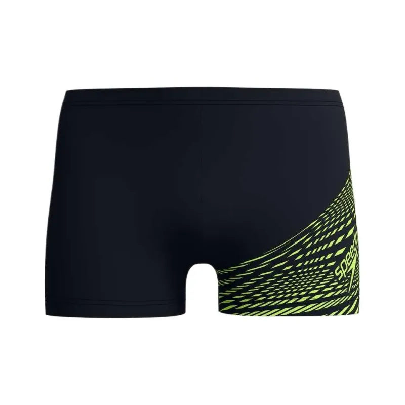 Speedo Swimming Shorts Men's Black Yellow-0