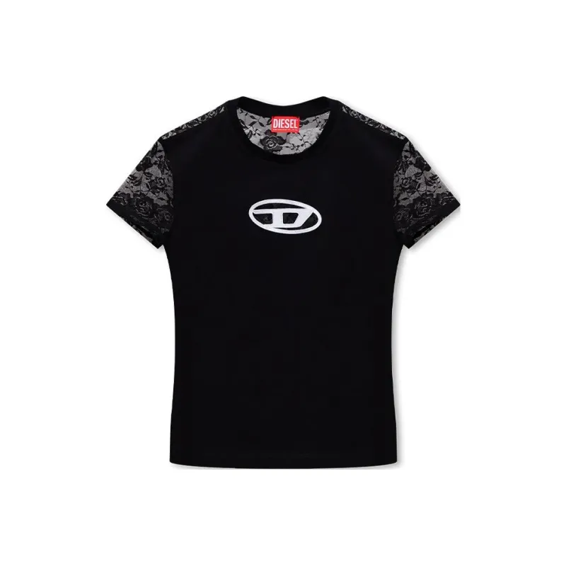 DIESEL Regular T-Shirt Women's Black-0