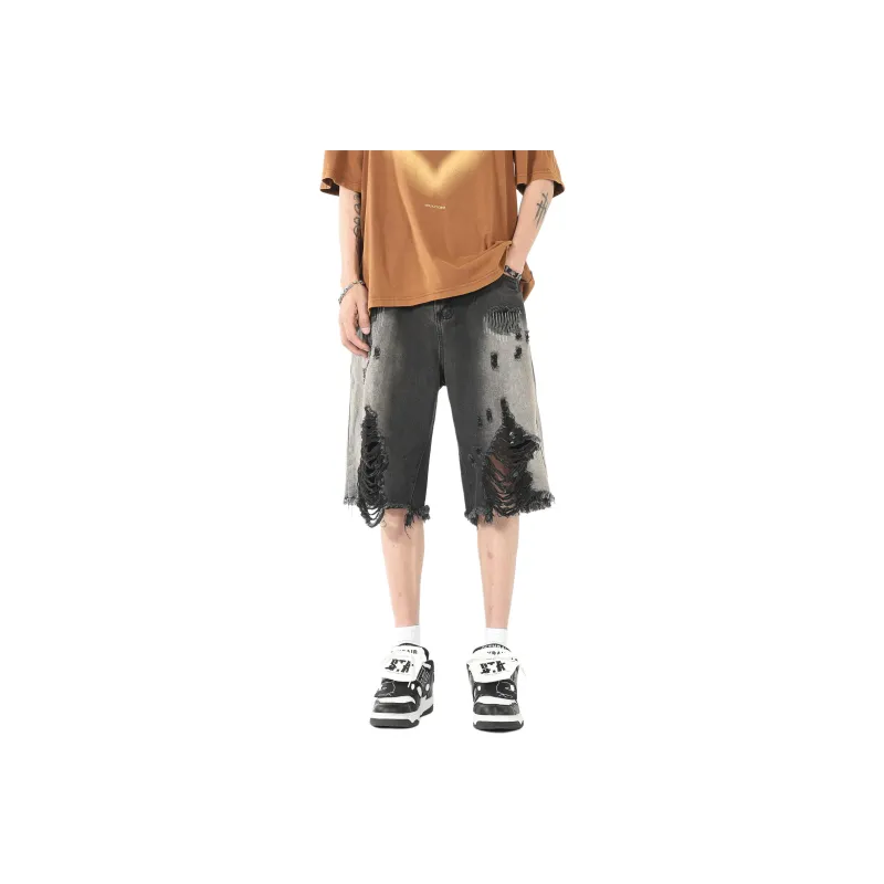 WELTER EXPERIMENT Denim Shorts Unisex-1
