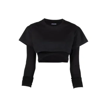 Jacquemus Le Double T Shirt 'Black'