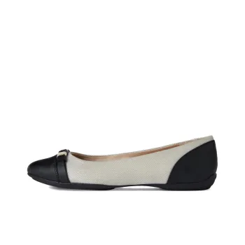 GEOX Charlene Casual Single Shoes Women's Black White