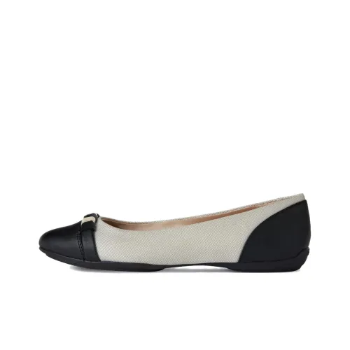 GEOX Charlene Casual Single Shoes Women's Black White